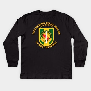 Flash - 16th MP Bde w DUI Kids Long Sleeve T-Shirt